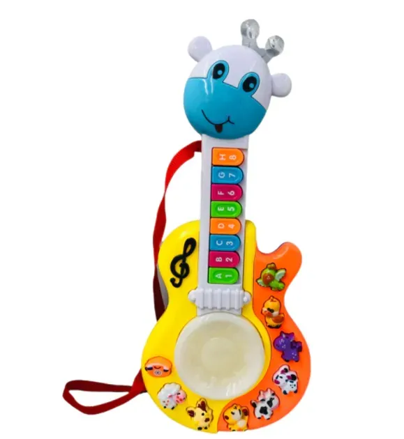 Guitarra Musical Didactica Para Bebe Con Luces Y Sonidos