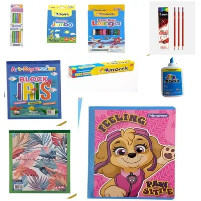 Kit Escolar Para Niña 9 Heramientas 