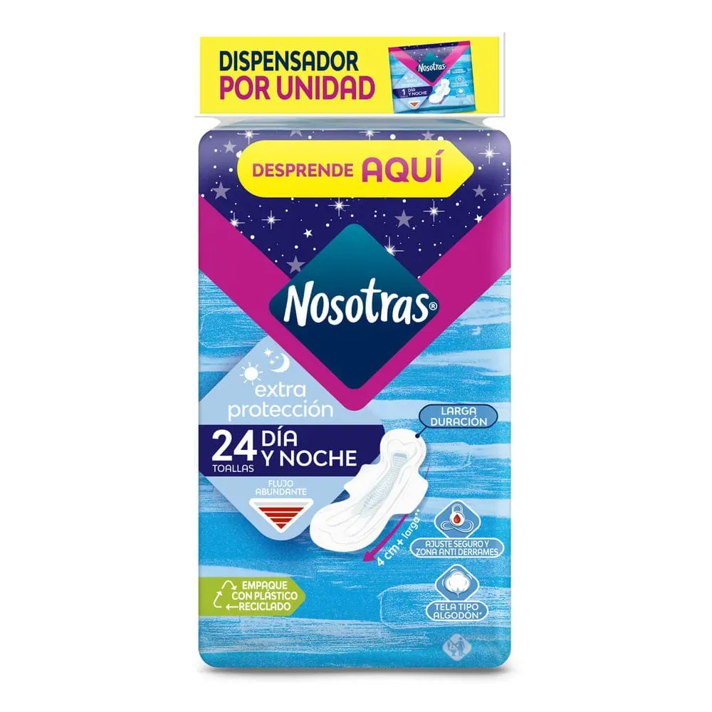 Nosotras Día Y Noche Extra Proteccion X24