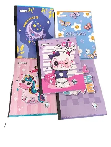 Cuaderno Pappyer VIP Trend – 100 Hojas Rallado Sencillo (Ideal para Niñas) X2