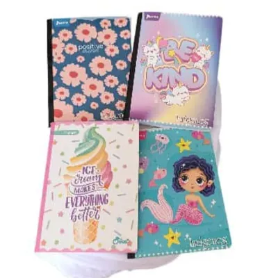 Cuaderno De 100 Hojas Rallado Norma Imágenes X 10 Unidad Surtidas Niñas