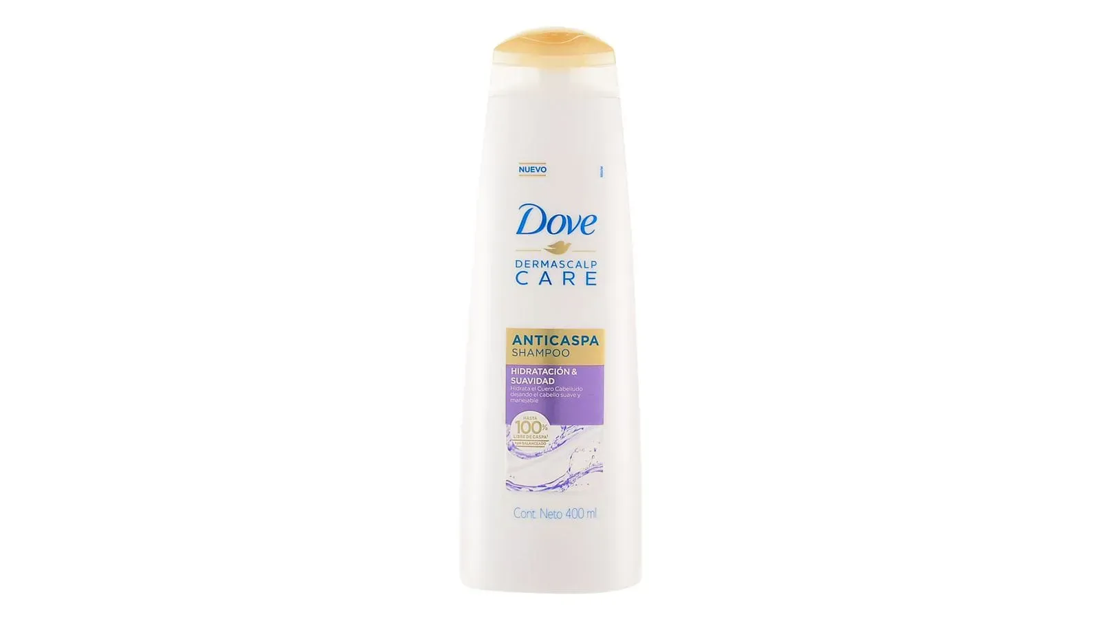  Shampoo Dove 2 En 1 Anticaspa Hidratación Y Suavidad X400ml