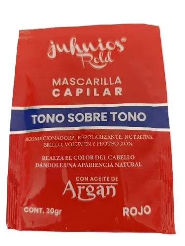 Mascarilla Capilar Tono Sobre Rojo 30gr juhnios Rold X 1 Unid