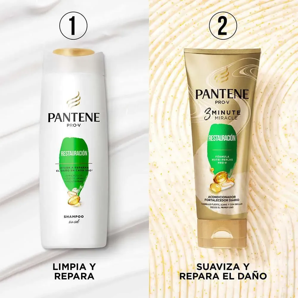  Kit Pantene Pro-V Restauración Champoo Y Acondicionador 400+170ml