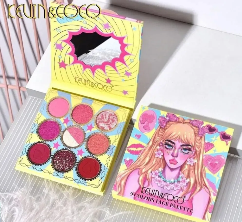 Sombras De Ojos Kevin Y Coco X9 Colores Barbie 