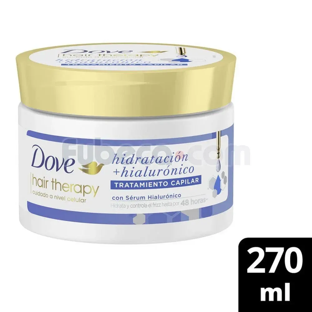 Dove Hair Therapy Hidratación + Hialurónico 270ml 