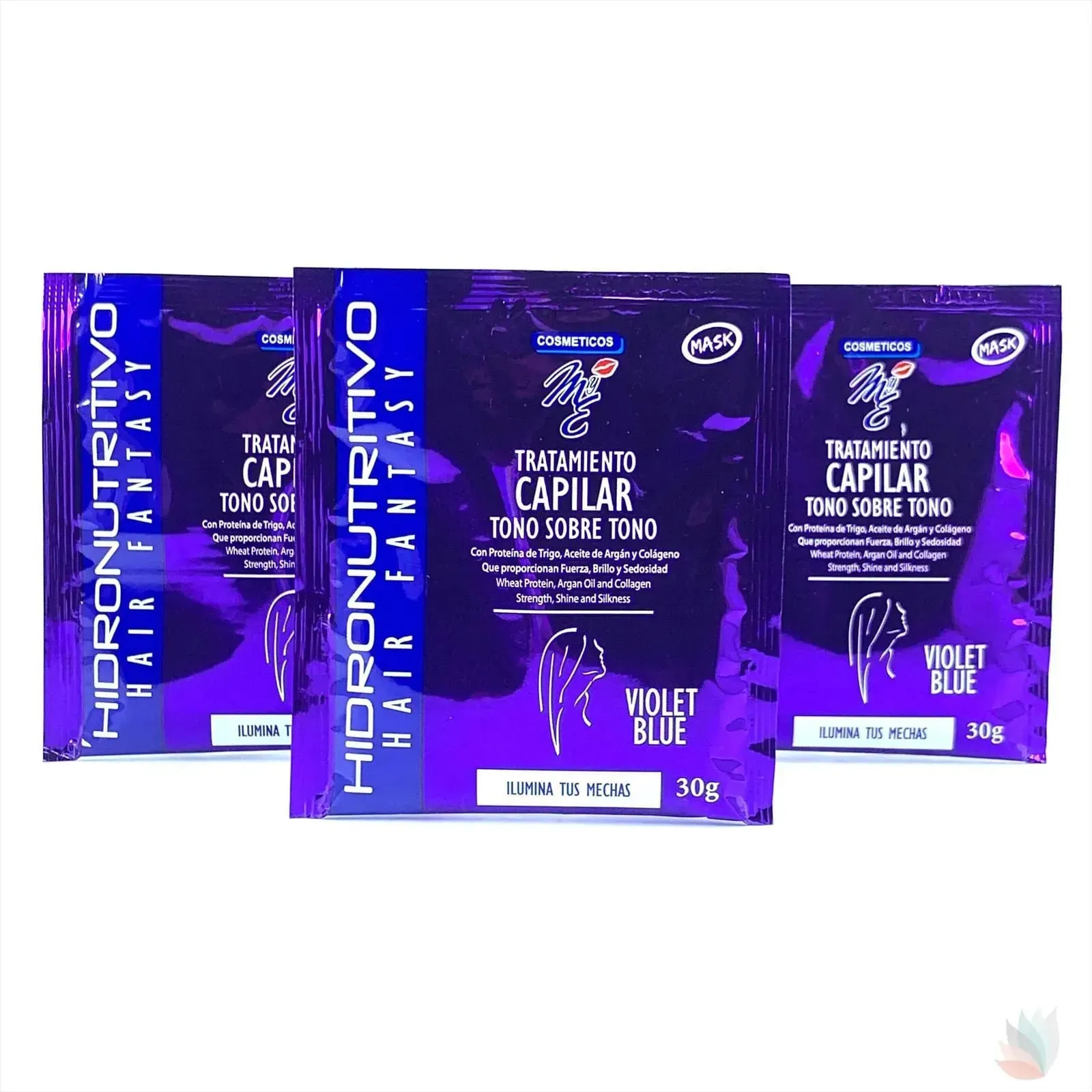 Tono sobre Tono Violet Blue de la línea M y E X3Unidad De 30G