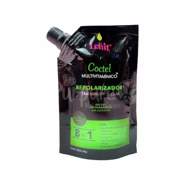 Cóctel Multivitamínico Repolarizador Tratamiento Capilar 8 En 1 Lehit 90g