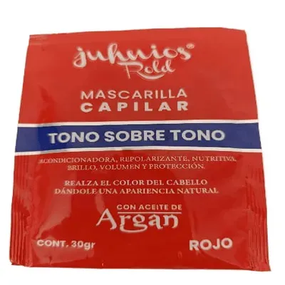 Mascarilla Capilar Tono Sobre Rojo 30gr juhnios Rold X 1 Unid