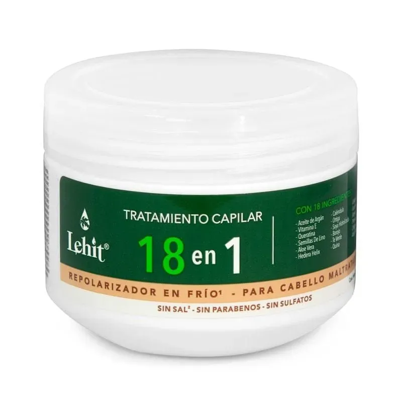  Tratamiento Capilar 18 en 1 Repolarizador en Frío Lehit 300g