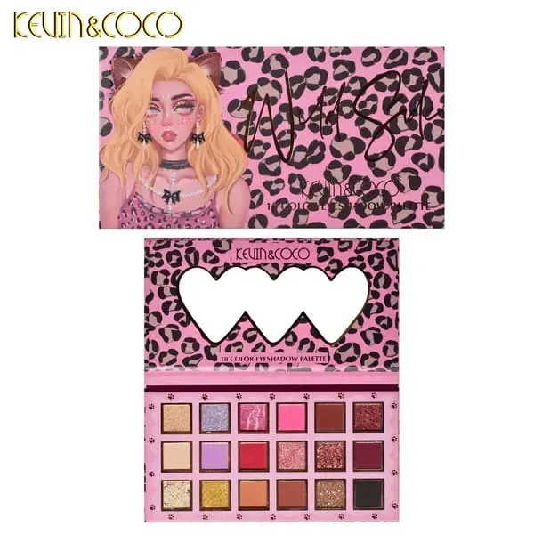 Sombras De Ojos Kevin y Coco X18 Colores Leopardo 