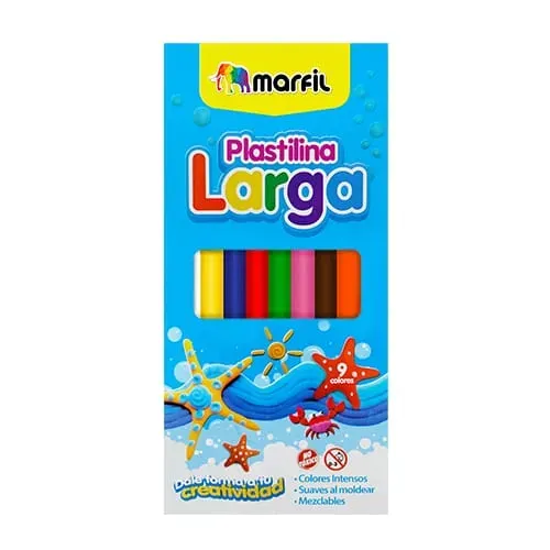 Plastilina Larga  Marfil  X9 