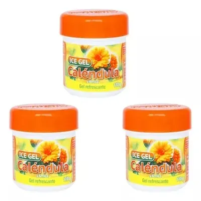 Gel Frío Desinflamante y Cicatrizante Caléndula y Árnica * 110 Grms X3