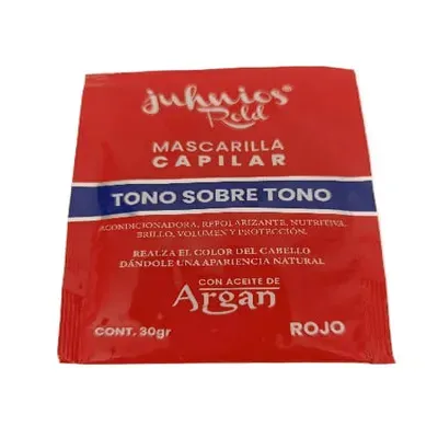 Mascarilla Capilar Tono Sobre Rojo 30gr juhnios Rold X 1 Unid