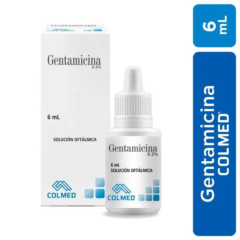 Gentamicina 0.3/ Gotas oftálmicas X6Ml-Colmed