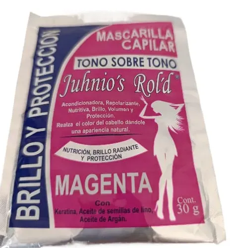 Mascarilla Capilar Tono Sobre Tono Magenta Juhnios Rold X1 Unidad