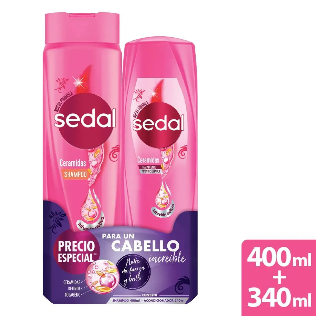 Shampoo Sedal Ceramida 400ML + Acondicionador 340ML