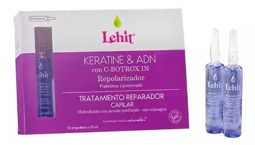  Ampolleta Hidratación Capilar Lehit Keratine C-Botrox-IN X2Unidad 13ml