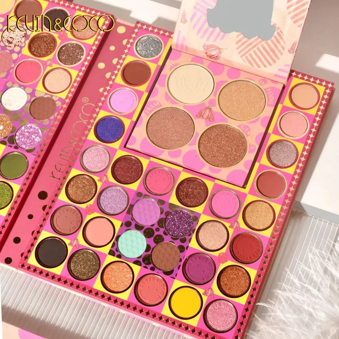 Sombras De Ojos Kevin y Coco X84 Colores Bling Y Bloom