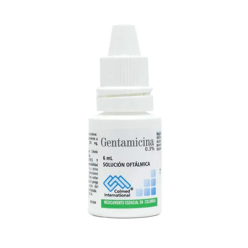 Gentamicina 0.3/ Gotas oftálmicas X6Ml-Colmed