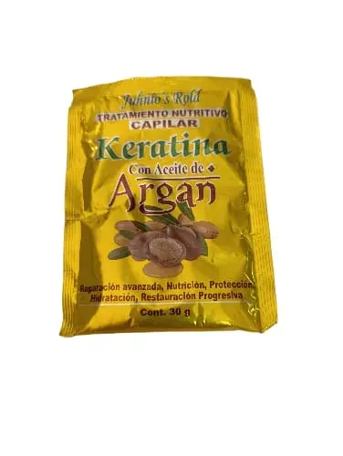 Tratamiento Nutritivo Capilar Keratina Con Aceite De Argan 30g 1Unid