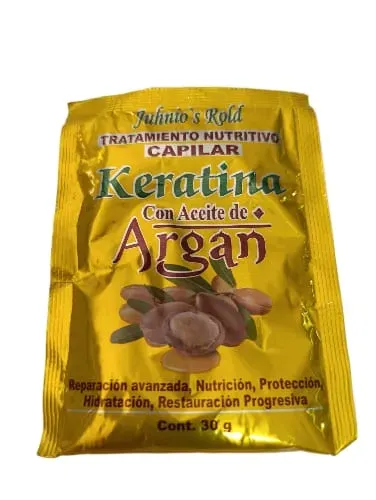 Tratamiento Nutritivo Capilar Keratina Con Aceite De Argan 30g 1Unid