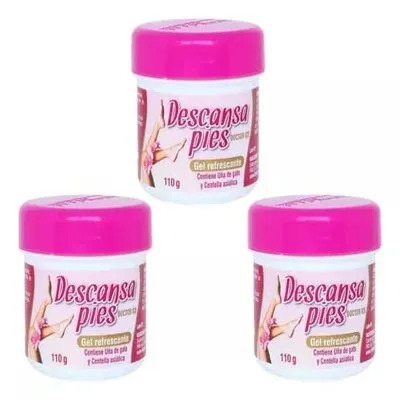 Gel Refrescante Desinflamante Descansa Pies * 110 Grms X3