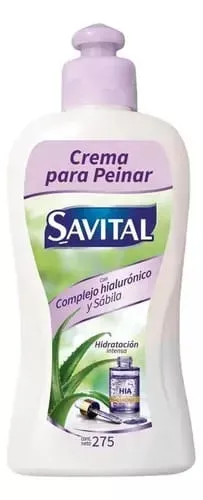 Crema Para Peinar Savital Complejo Hialurónico Y Sábila X275m