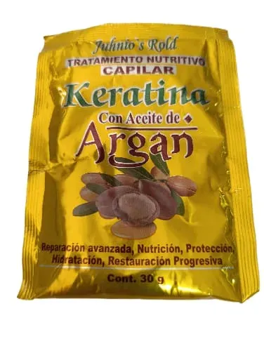 Tratamiento Nutritivo Capilar Keratina Con Aceite De Argan 30g 1Unid