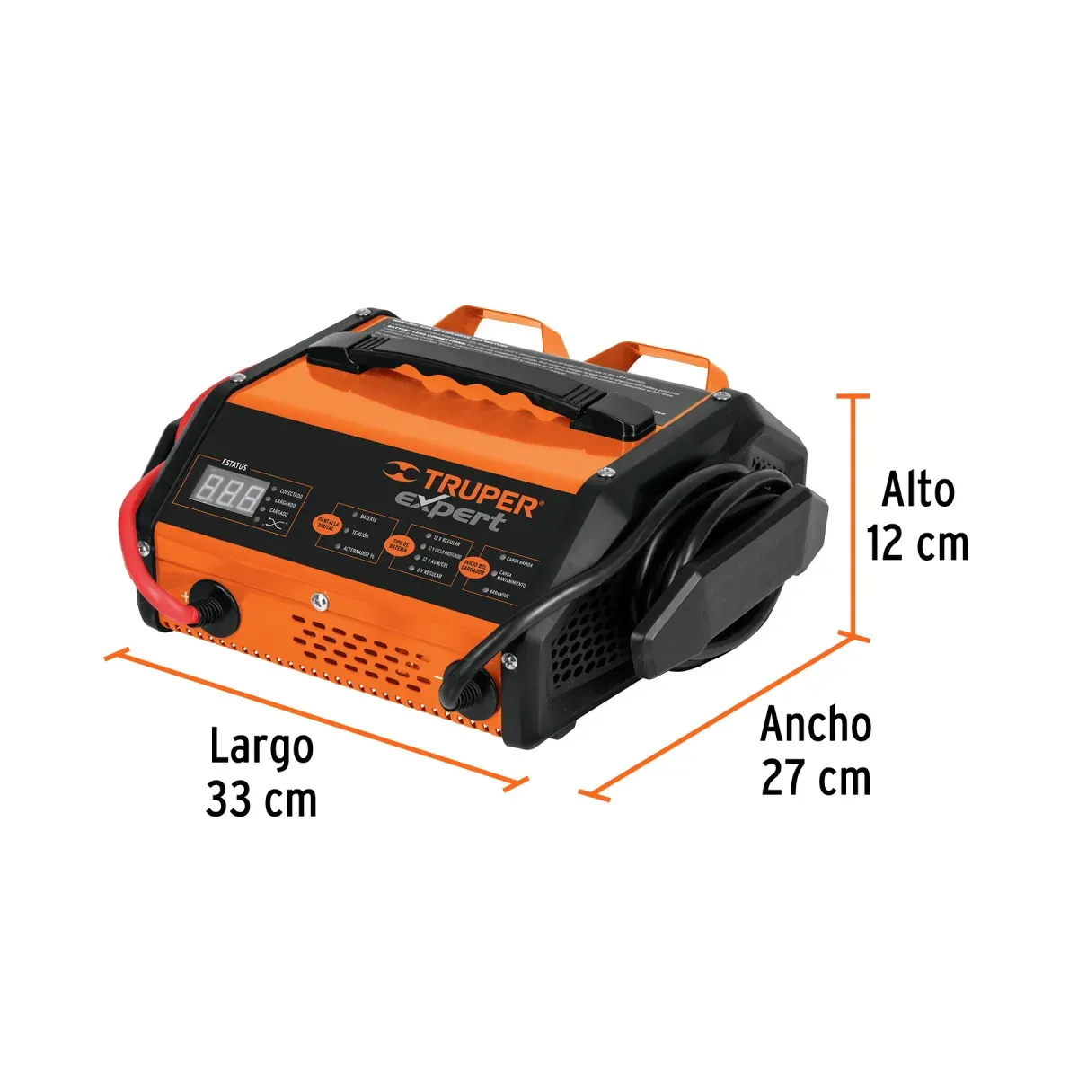 Cargador Automático de Baterías 6 y 12 V, Truper Expert