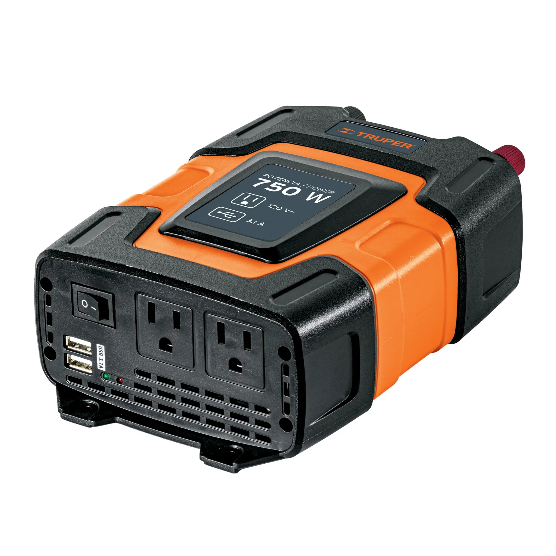 Inversor De Corriente De 750 W Con Puertos Usb, Truper