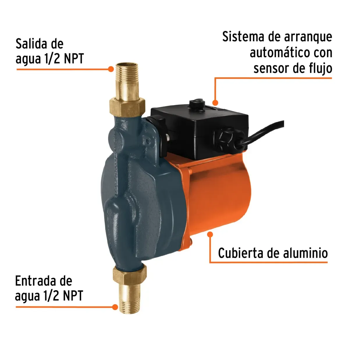 Bomba Presurizadora de Agua 1/6 HP, Truper