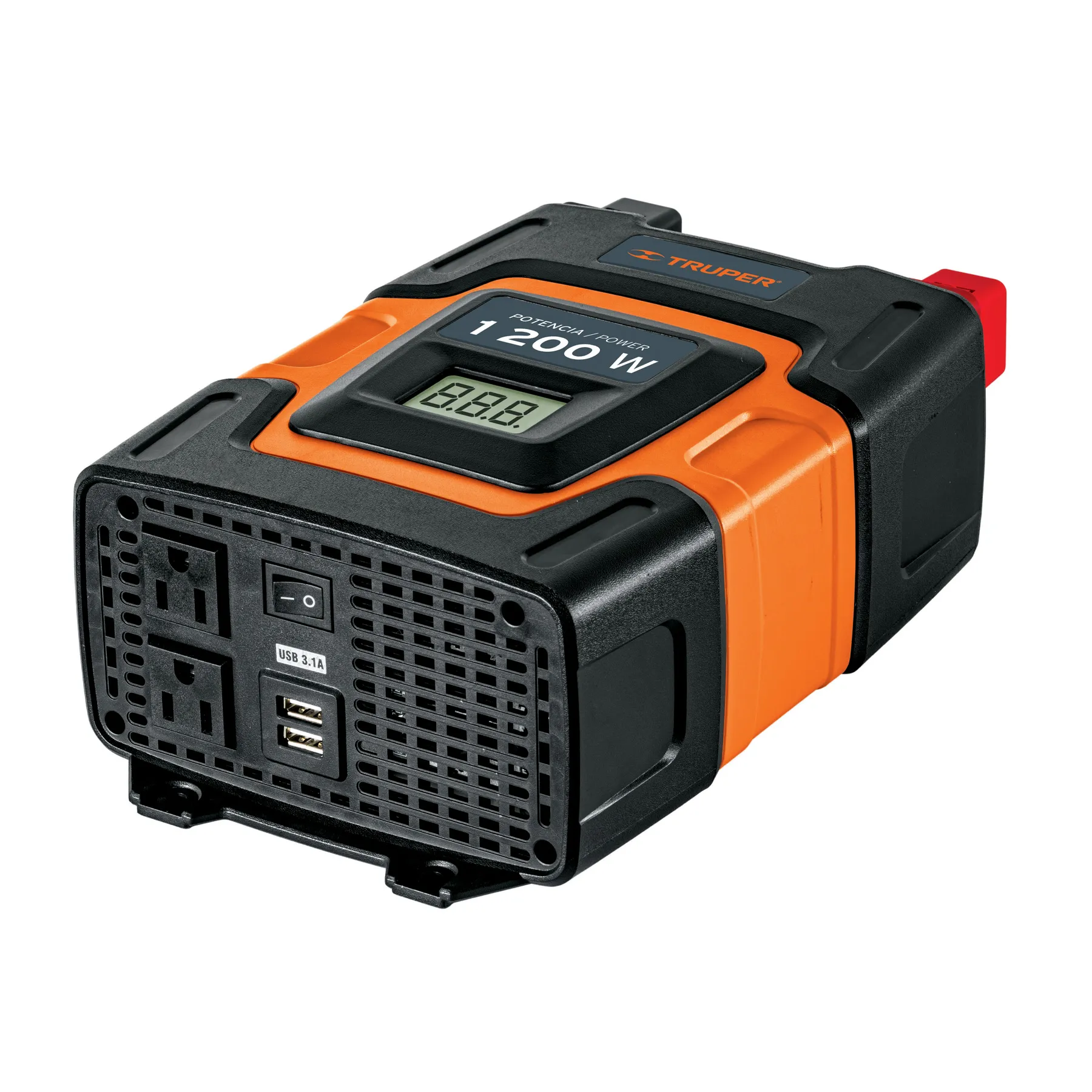 Inversor De Corriente De 1200 W Con Puertos Usb, Truper