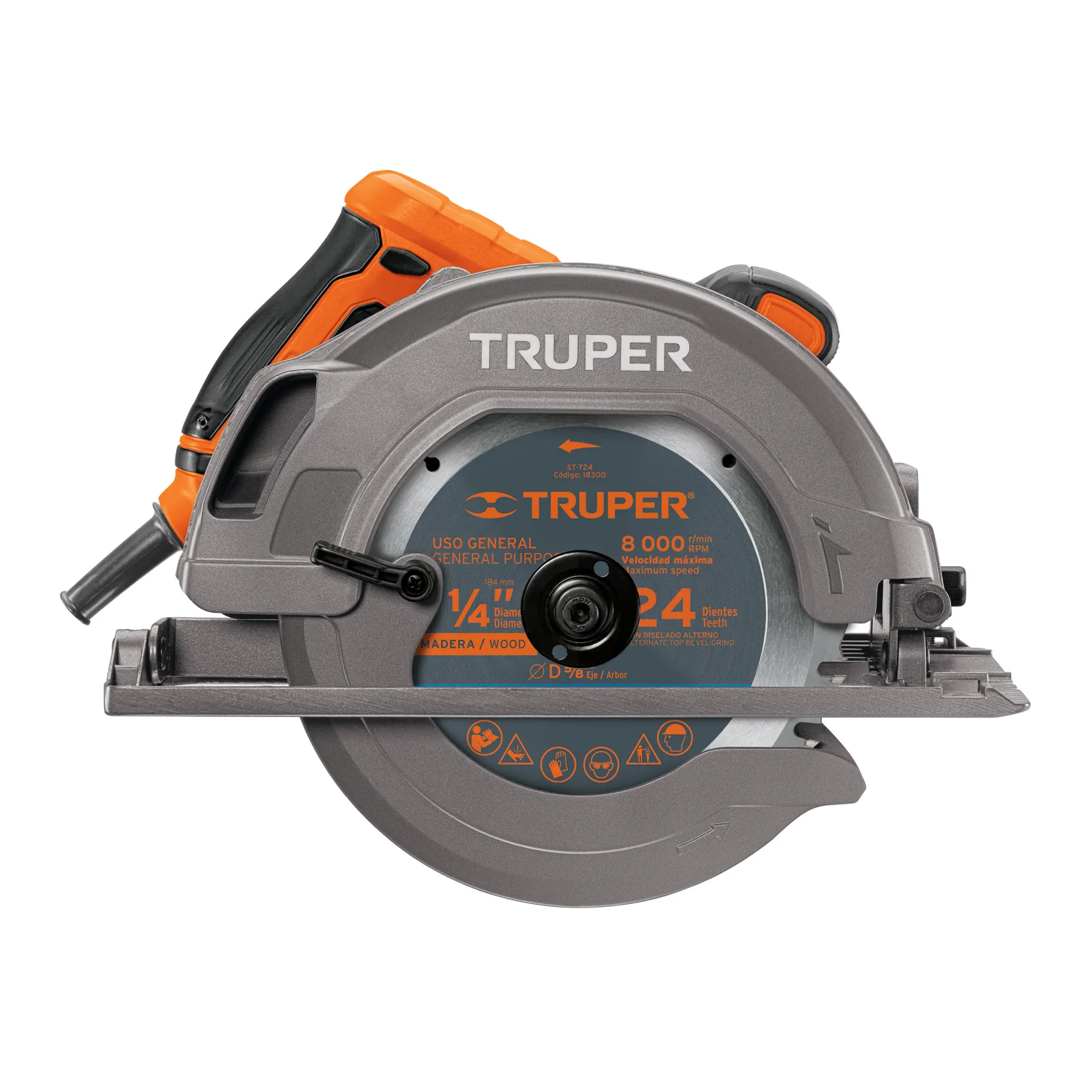 Sierra Circular  7-1/4", 1750W, Profesional Truper