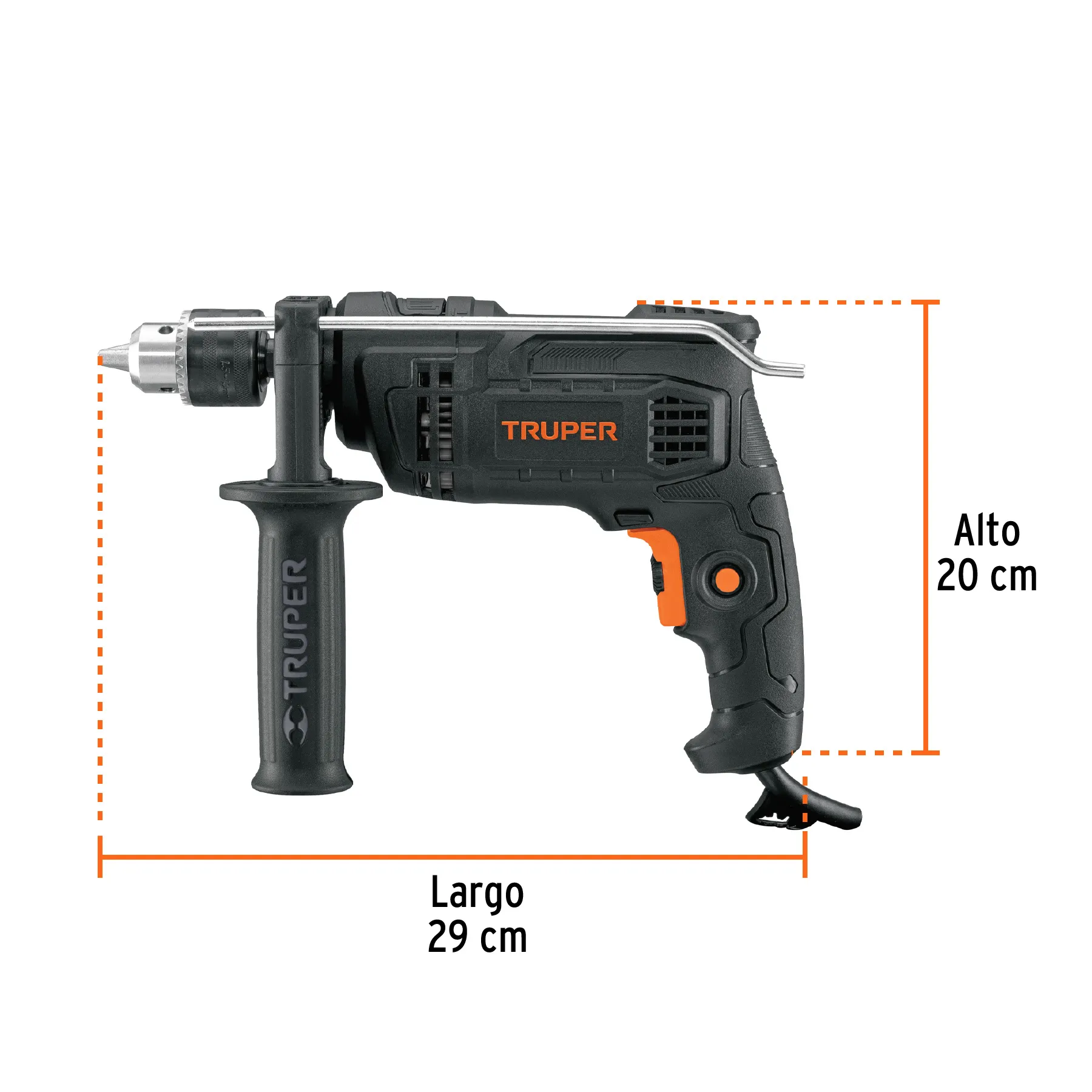 Taladro Rotomartillo 1/2", 700W, Industrial Truper