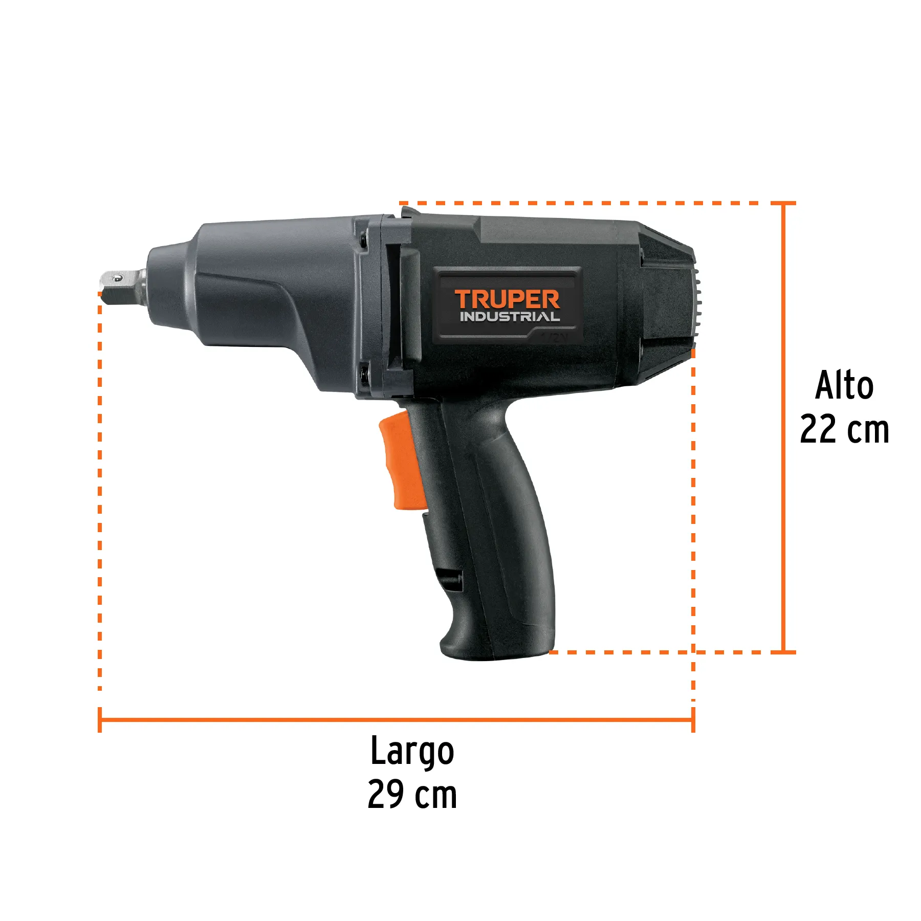 Llave De Impacto 1/2", 900W, Industrial Truper