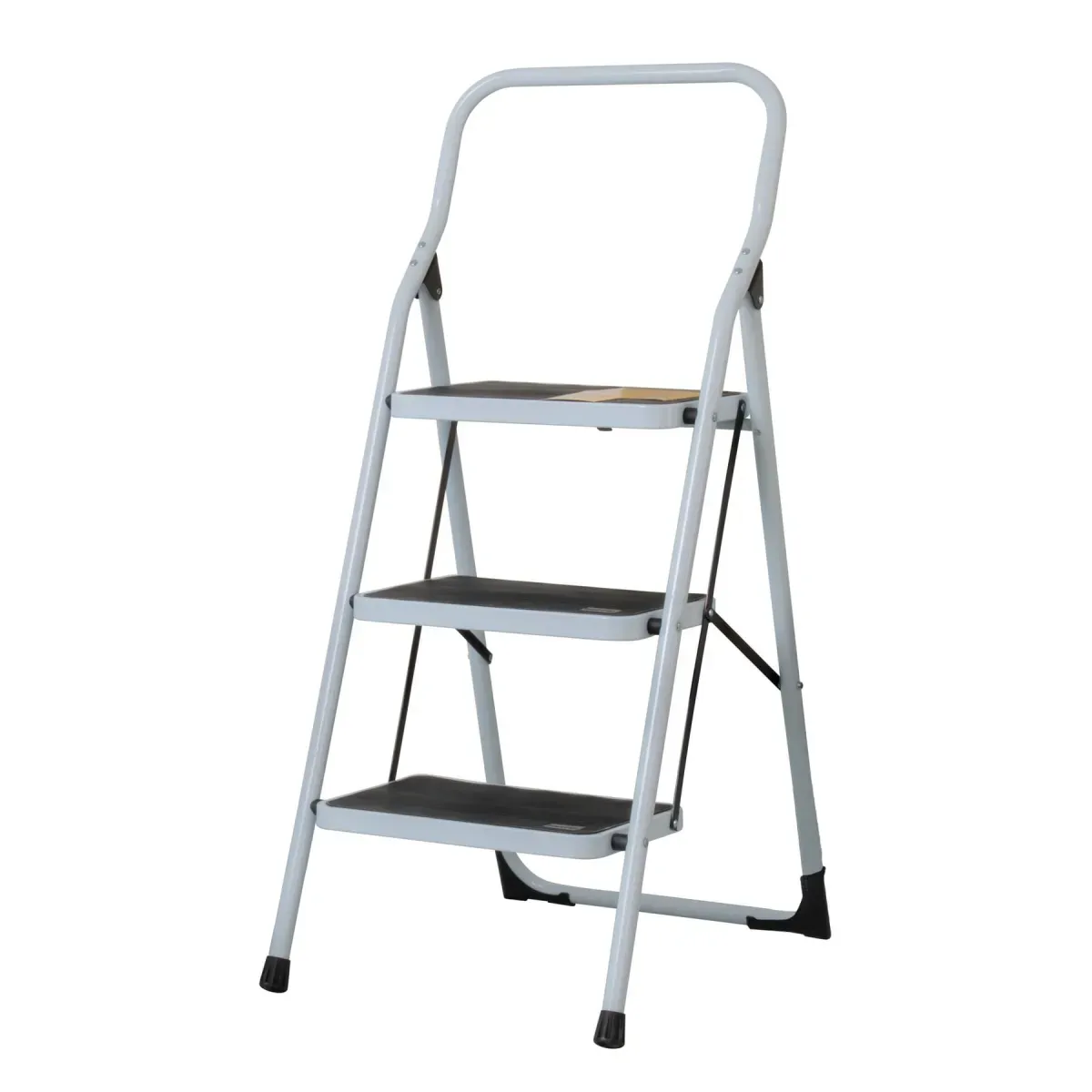 Escalera Tubular Plegable, Capacidad 150 Kg 3 Peldaños - Pretul