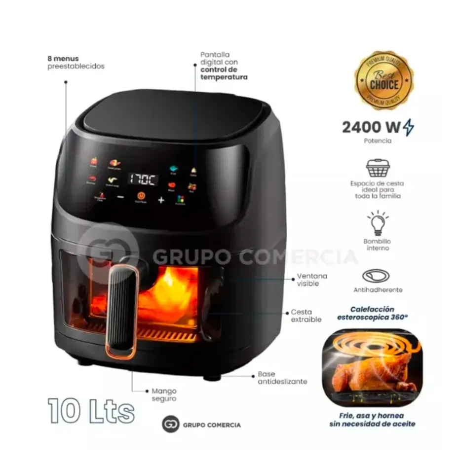 Freidora De Aire Air Fryer 10 Litros