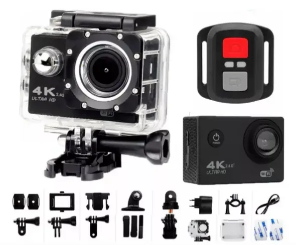 Cámara Go Pro 4K Para Deportistas Aventureros Creadores De Contenido