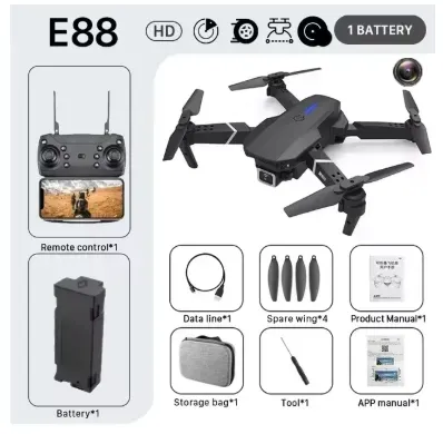 Dron E88 Pro Max Cámara Dual