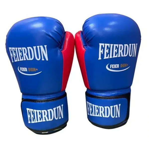 Guantes De Boxeo Feierdun 12 Onzas Para Entrenamiento Azul 