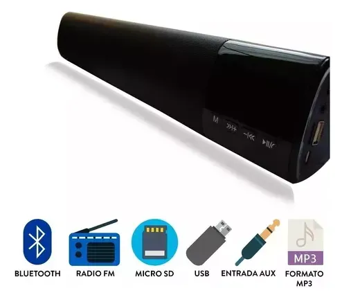 Parlante Barra De Sonido B28s Portátil Con Bluetooth 