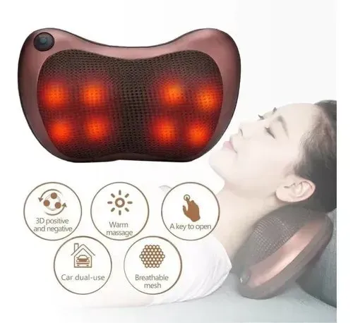 Almohada Relajantes Multi Masajeador Para Cuello y Hombros