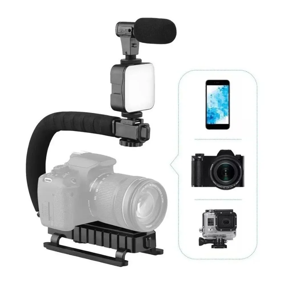 Kit Para Grabacion Soporte Estabilizador Para Camara Profesional