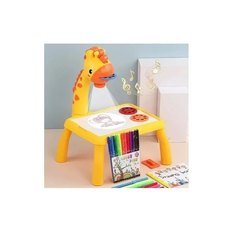 Mesa Led Proyector De Dibujo Para Niños 203-15B Color girafa