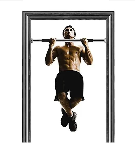 Barra Pull Up De Dominadas Extensible Trabaja  Dorsales Pectorales Abdominales Espalda