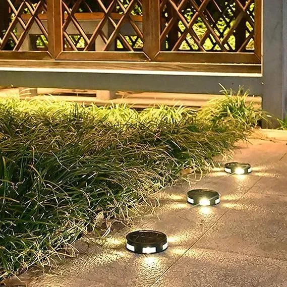  Lámpara Solar Al Aire Libre Solar Pared Piso Plegable 4 Leds