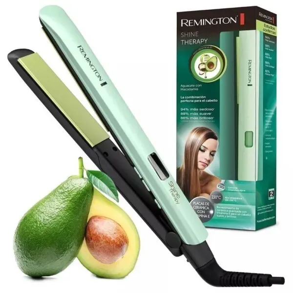 Plancha Para Cabello Remington Aguacate Placa Delgada Replica Exacta