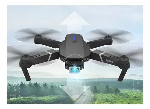 Drone Con Cámara 4k, Dual Plegable Color Negro E88 Pro