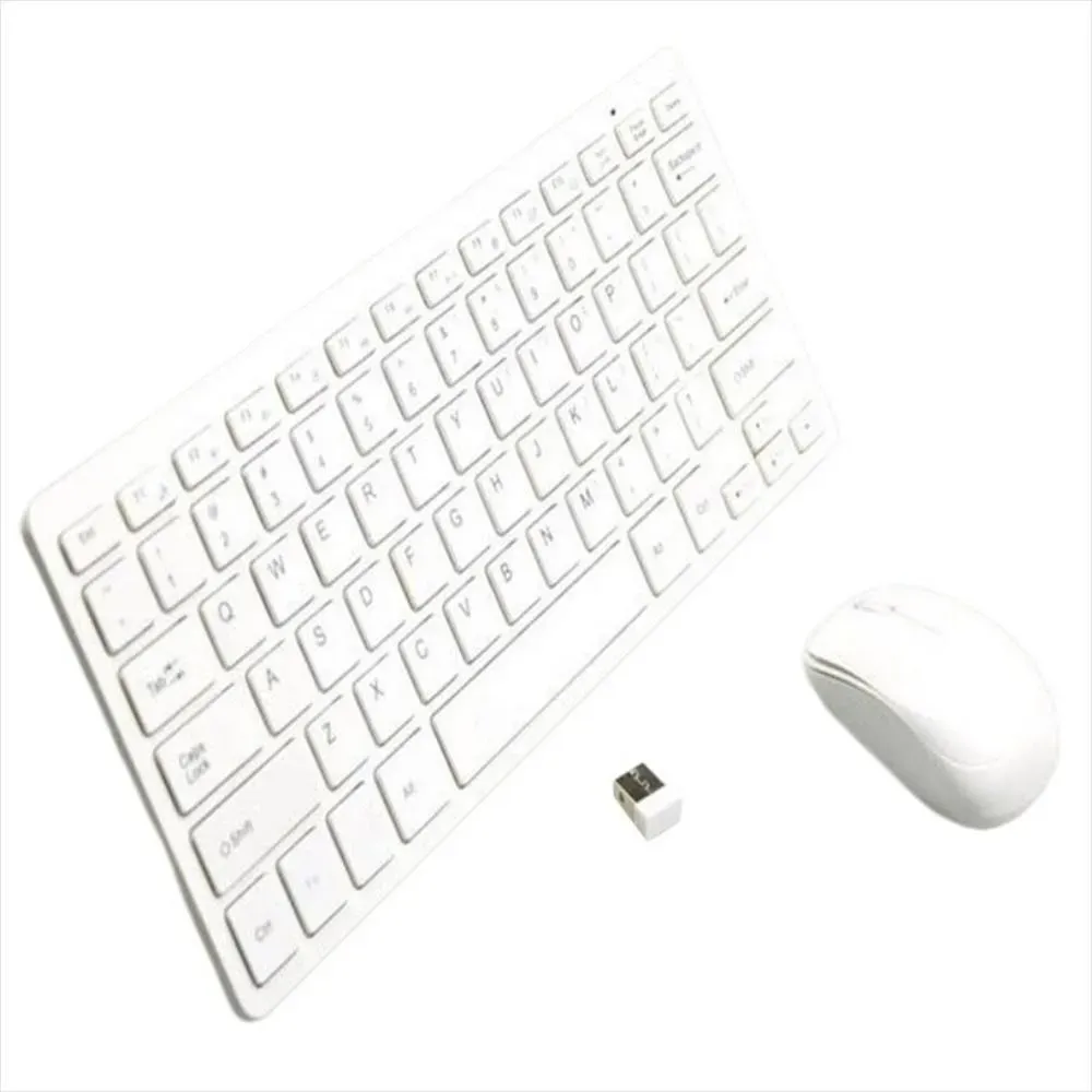 Combo Mini Teclado  Mouse Tipo Mac Inalámbrico